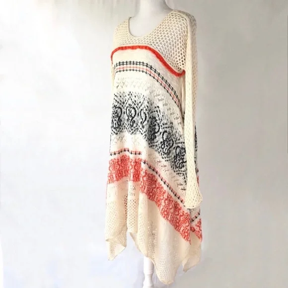 Anthropologie Sleeping on Snow Risen Sun Sweater Crotchet Dress - Picture 4 of 7